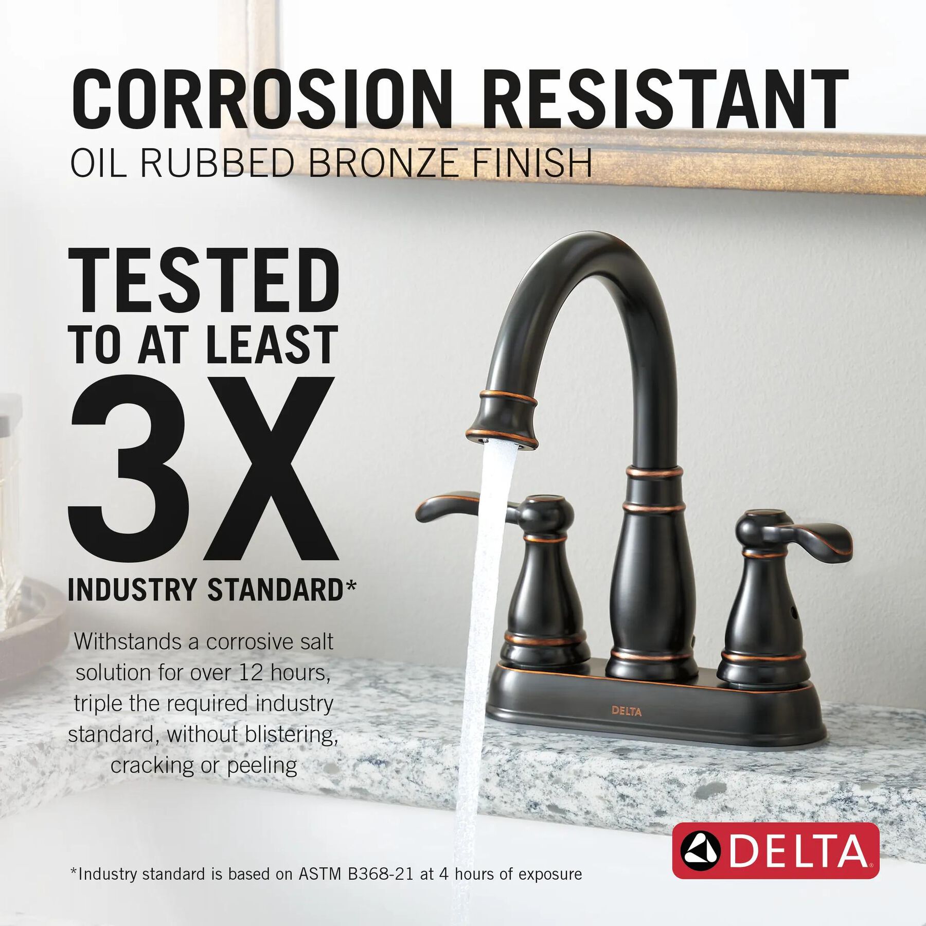 Two Handle Centerset Bathroom Faucet