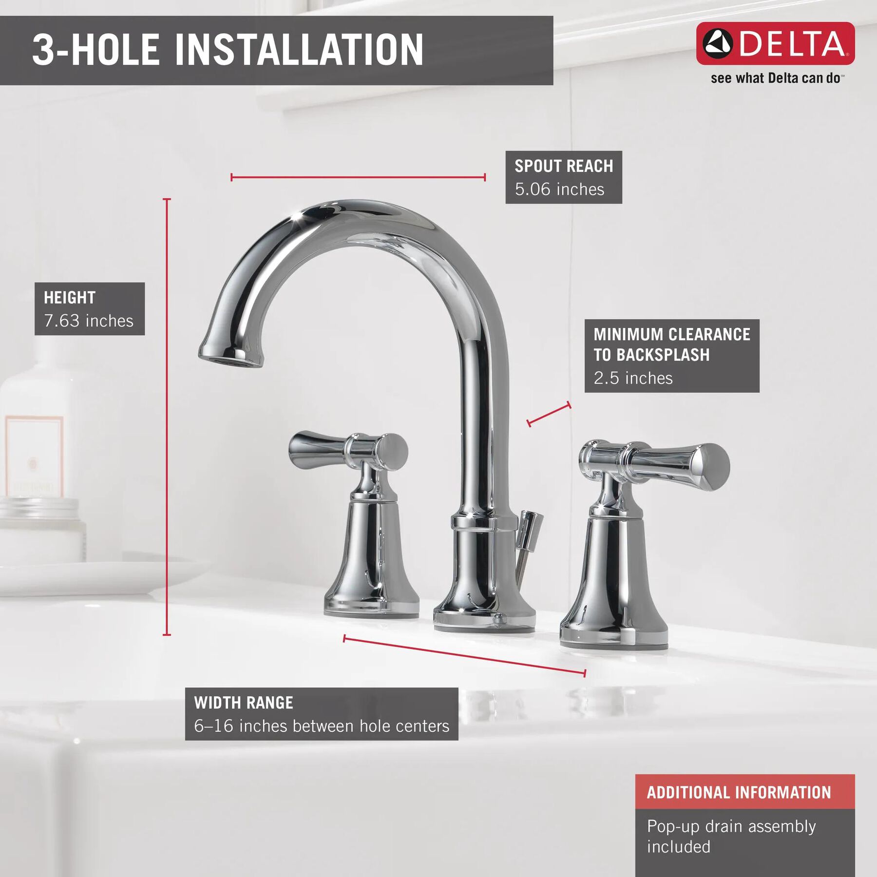 Widespread Bathroom Faucet (Recertified)