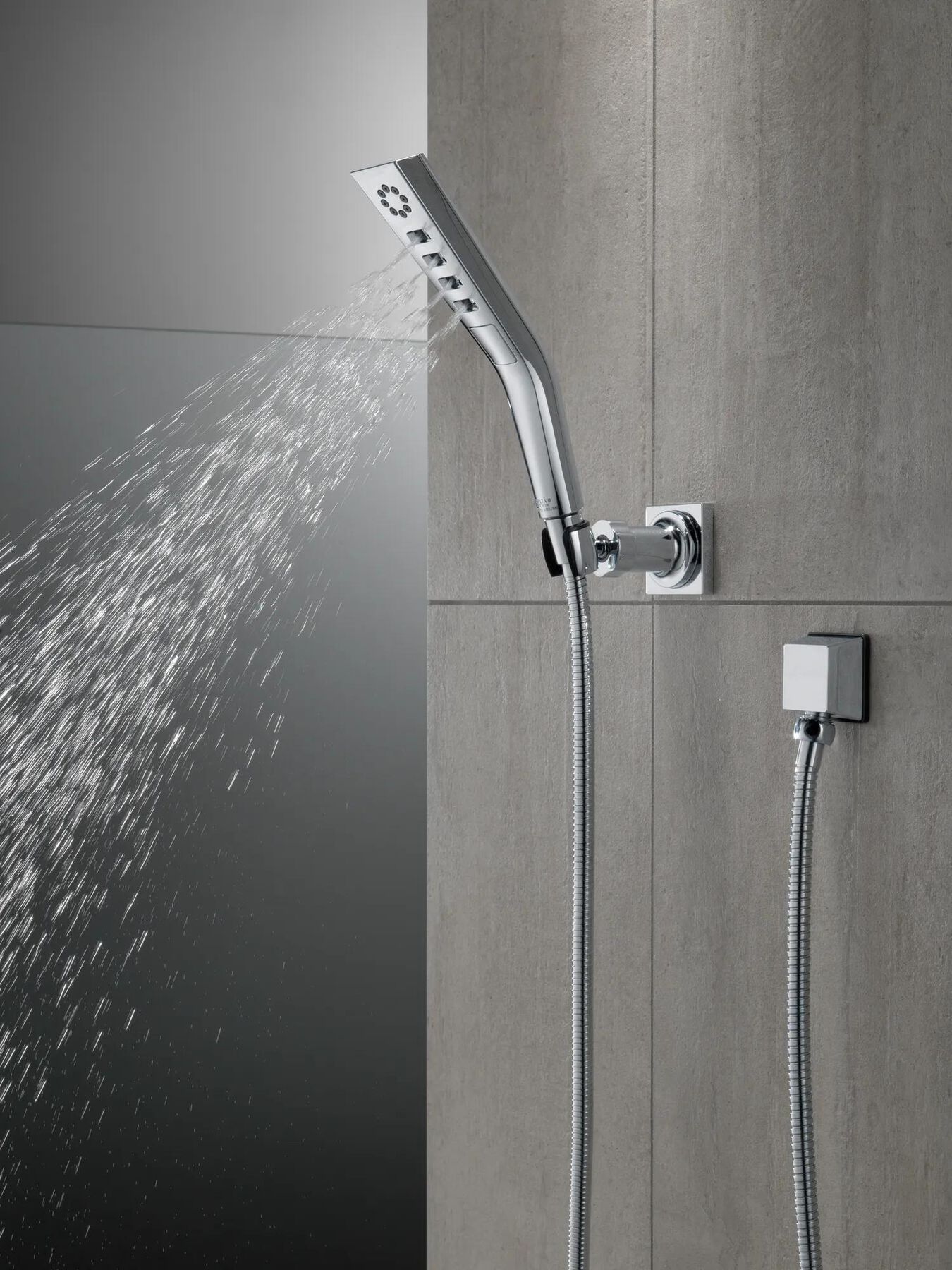 H<sub>2</sub>Okinetic&reg; 3-Setting Wall Mount Hand Shower