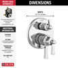 Traditional 2-Handle Monitor 17 Series Valve Trim with 6 Setting Diverter