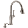 Single Handle Pull-Down Kitchen Faucet with Soap Dispenser and ShieldSpray&reg; Technology (Recertified)