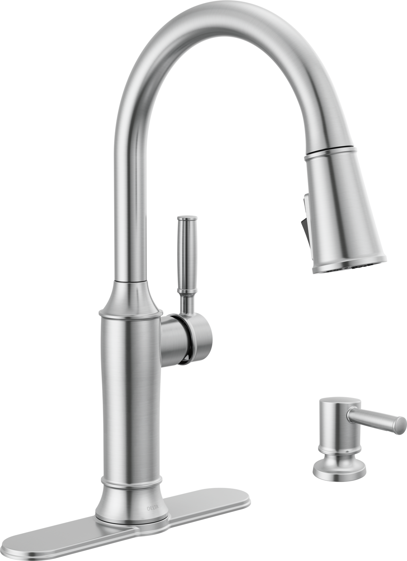 Pull-Down Kitchen Single Handle with Soap Dispenser Bundle