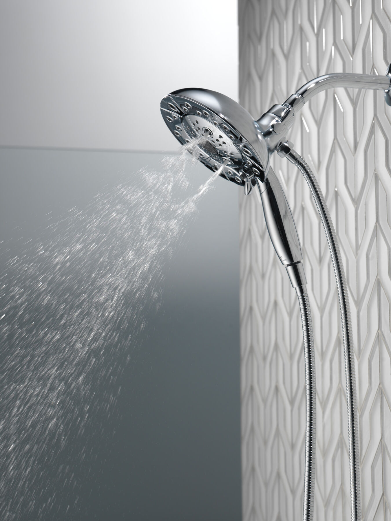 H2Okinetic&reg;&nbsp;In2ition&reg;&nbsp;5-Setting Two-In-One Shower (Recertified)