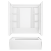 60x30 Alcove Bathtub with Wall Set Bundle - Right Drain