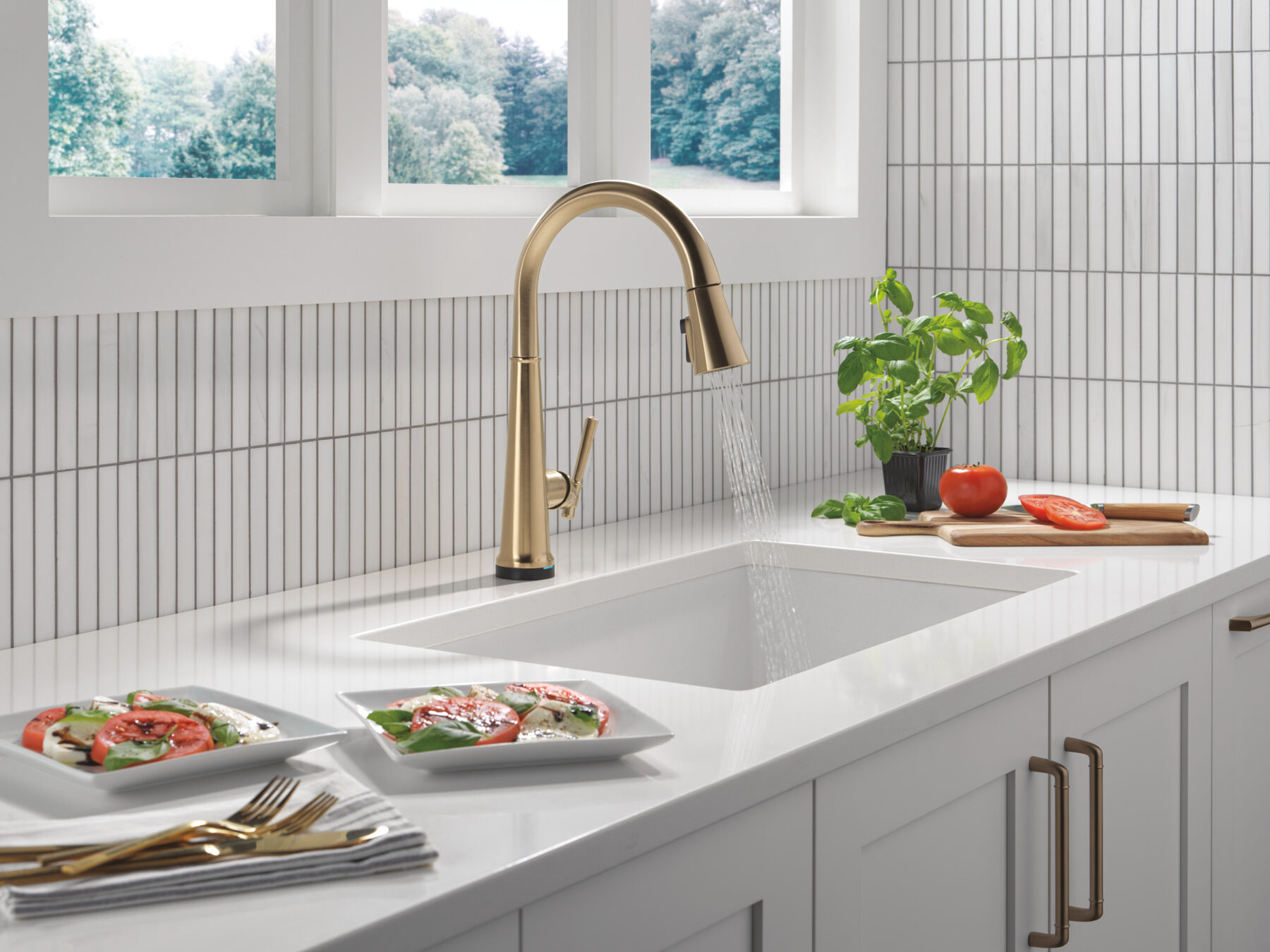 Touch<sub>2</sub>O&reg; Technology Kitchen Faucet with Touchless Technology