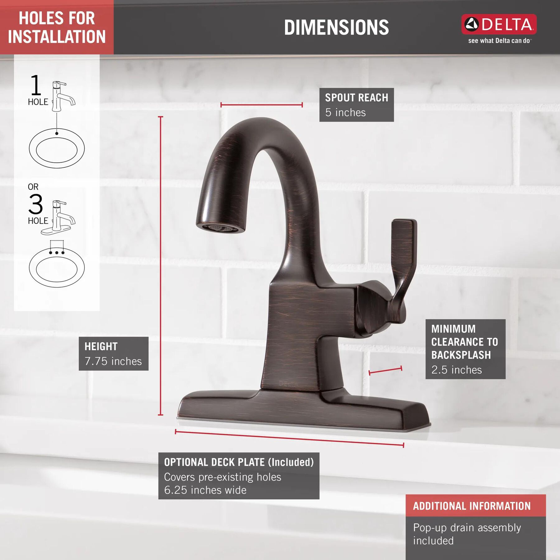 Single Handle Bathroom Faucet
