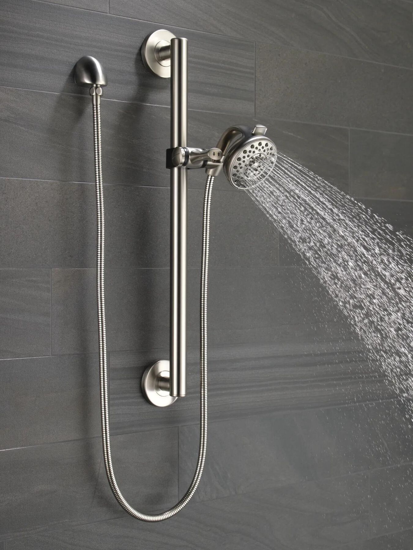 Palm&reg; Hand Shower with Contemporary Slide Bar / Grab Bar