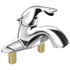 Single Handle Centerset Bathroom Faucet with City Shanks (Recertified)