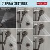7-Setting Slide Bar Hand Shower with Cleaning Spray