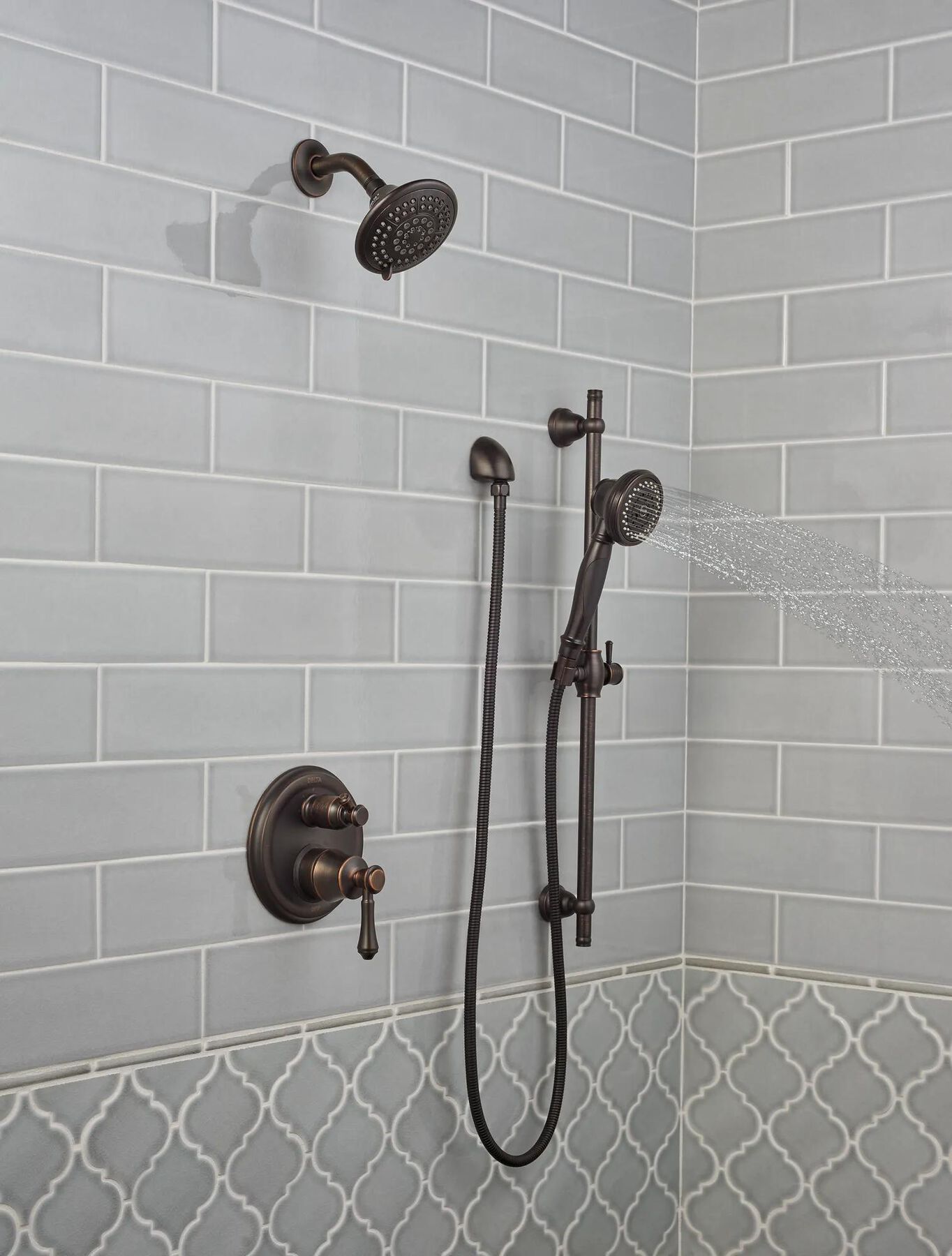 Premium 3-Setting Slide Bar Hand Shower