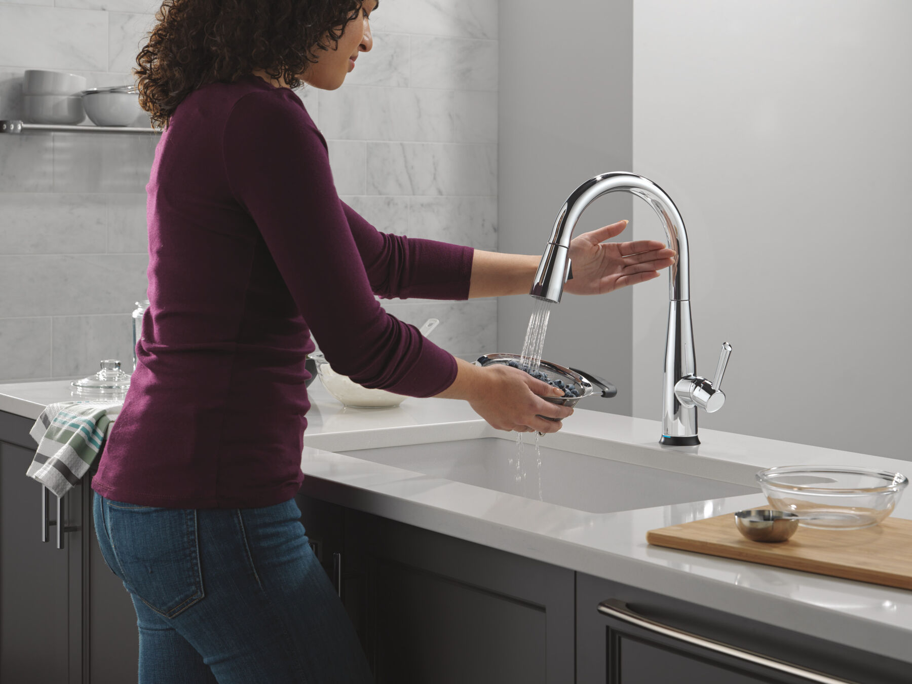 VoiceIQ&reg; Single Handle Pull-Down Faucet with Touch<sub>2</sub>O&reg; Technology