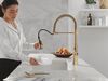 Single Handle Pull-Down Spring Kitchen Faucet