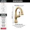 Single Handle Pull Down Bathroom Faucet (Recertified)