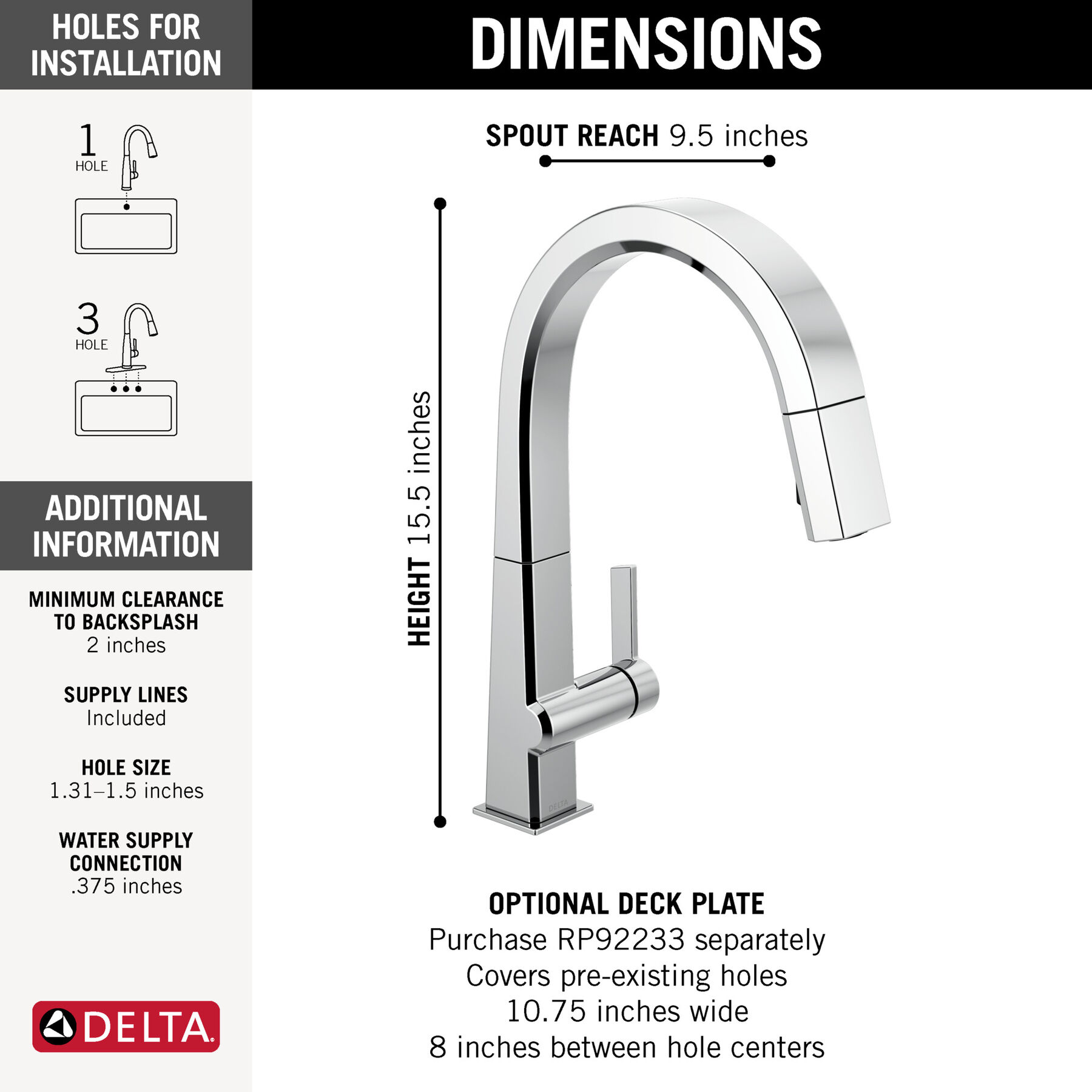 Pull-Down Kitchen Faucet (Recertified)