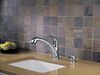 Single Handle Pull-Out Kitchen Faucet with Soap Dispenser