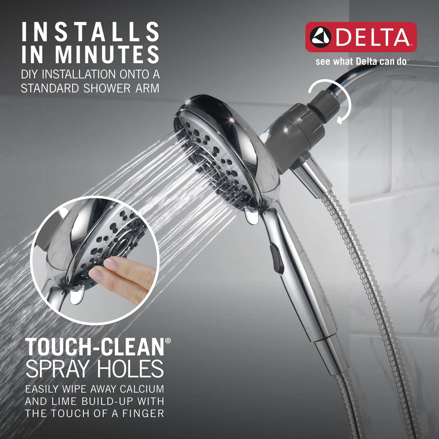 6-Setting SureDock&reg; Magnetic Hand Shower (Recertified)