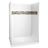48'' x 74" x 34'' Shower Wall Set