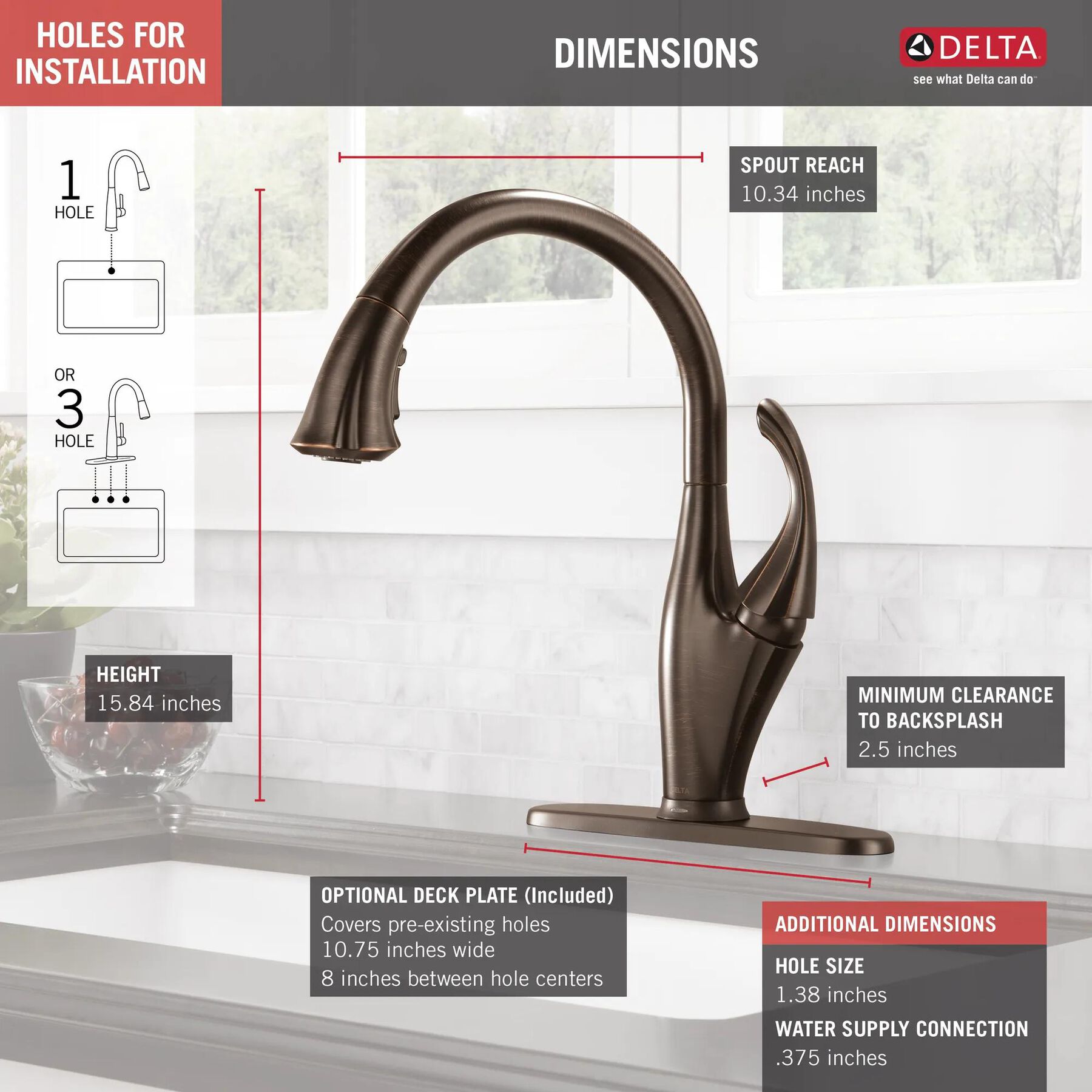 Touch<sub>2</sub>O&reg;  Pull-Down Kitchen Faucet (Recertified)