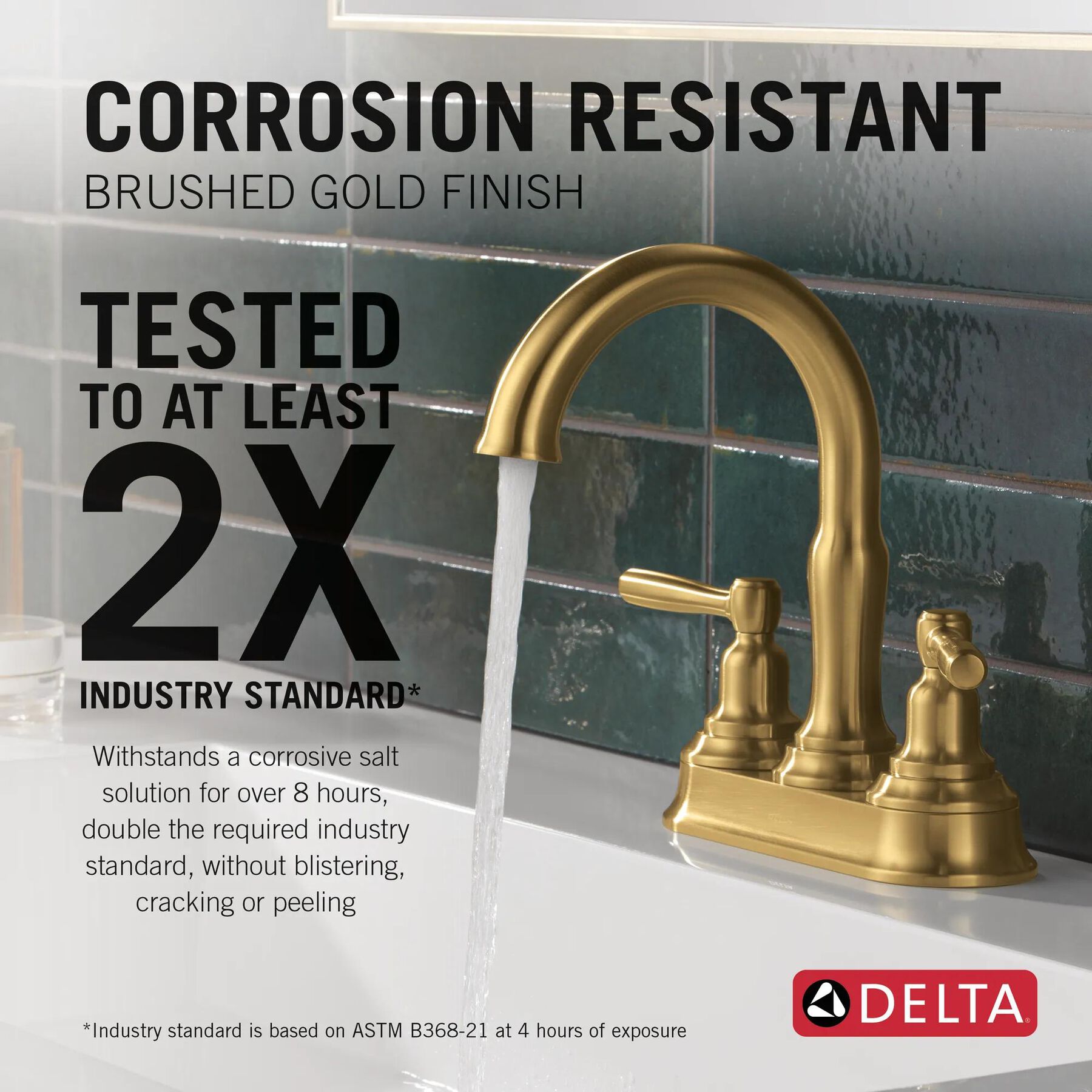 Two Handle Centerset Bathroom Faucet