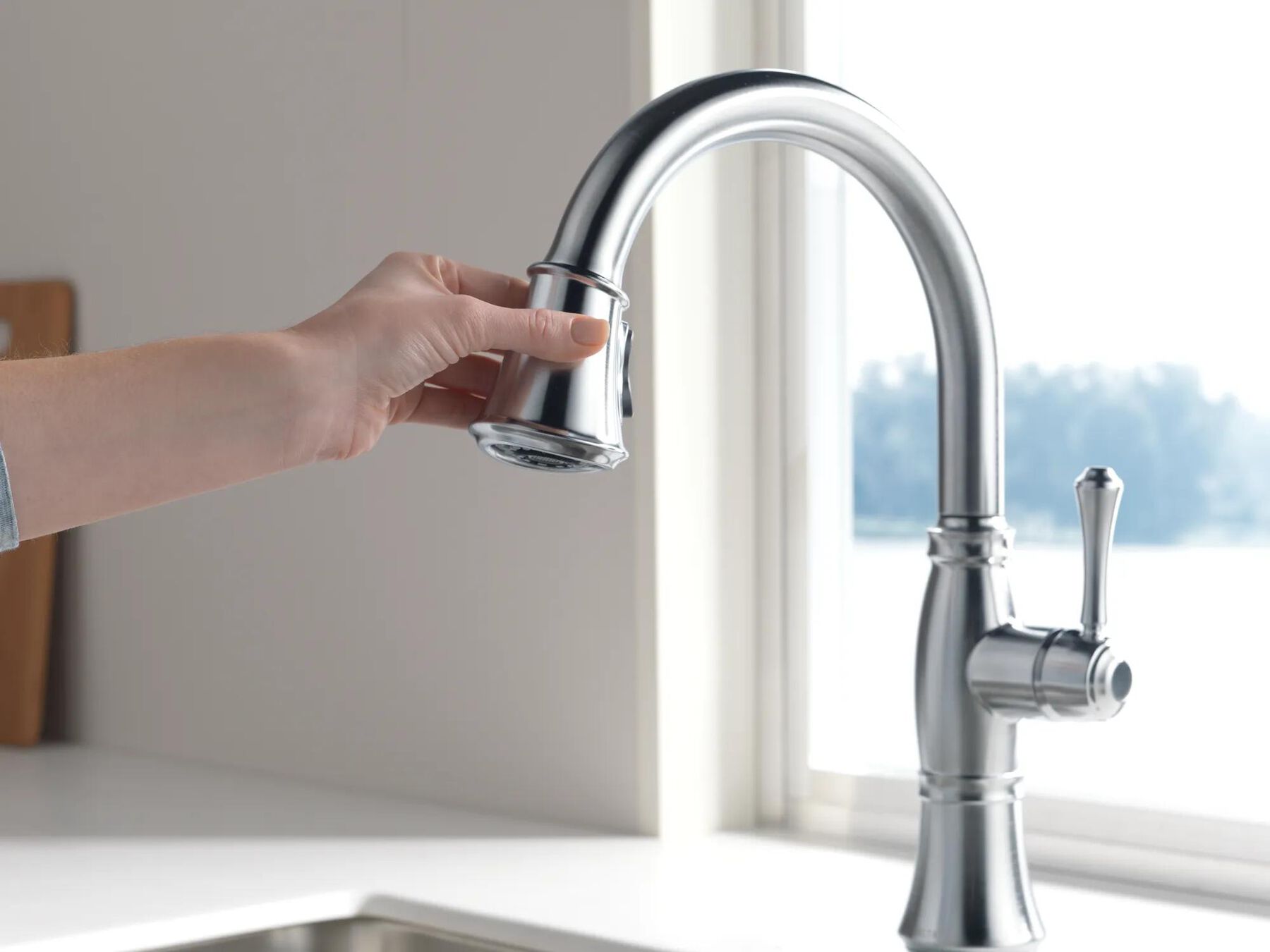 Single Handle Pull-Down Kitchen Faucet with ShieldSpray&reg; Technology (Recertified)