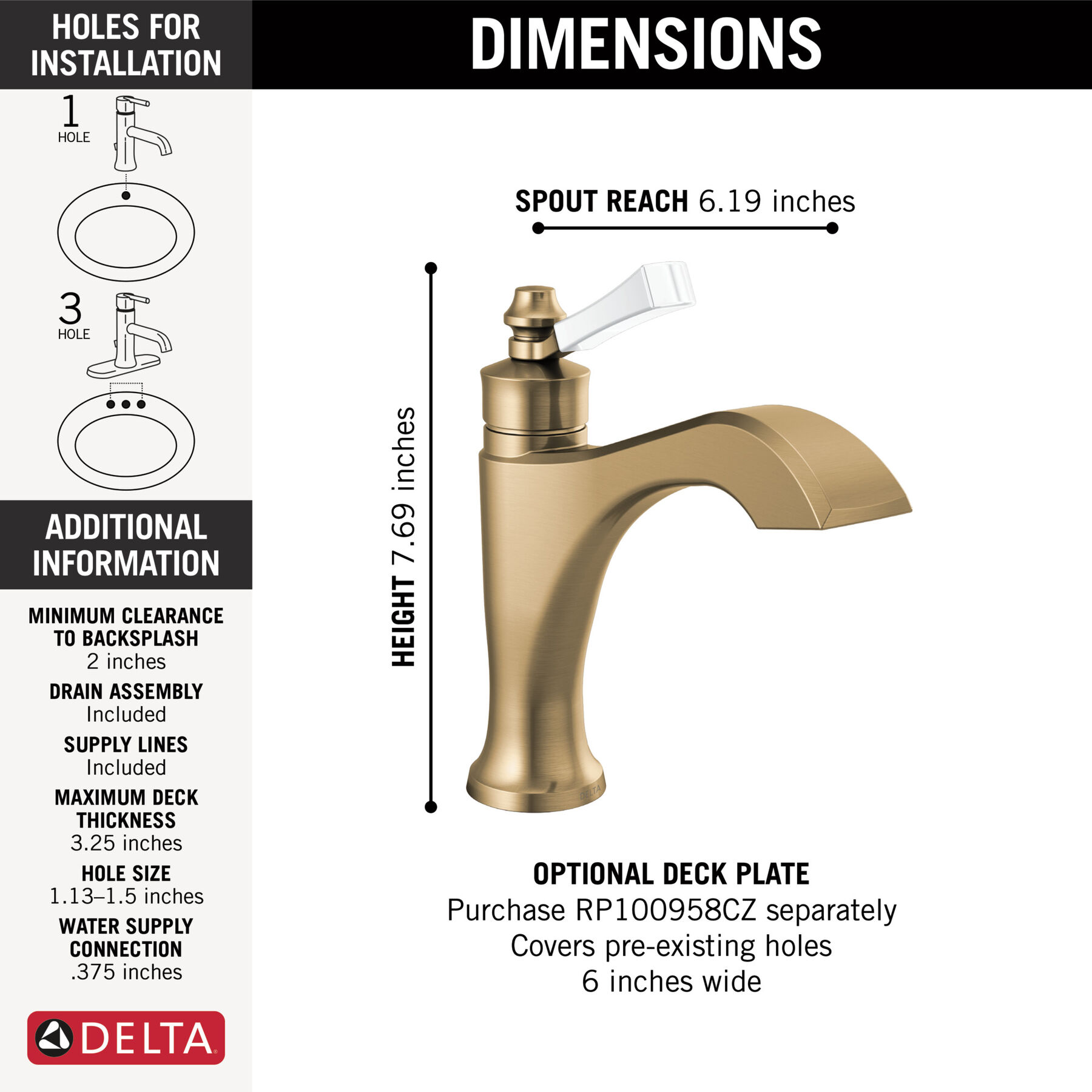 Single Handle Bathroom Faucet
