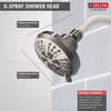 Shower Head 2.5 GPM 6-Setting