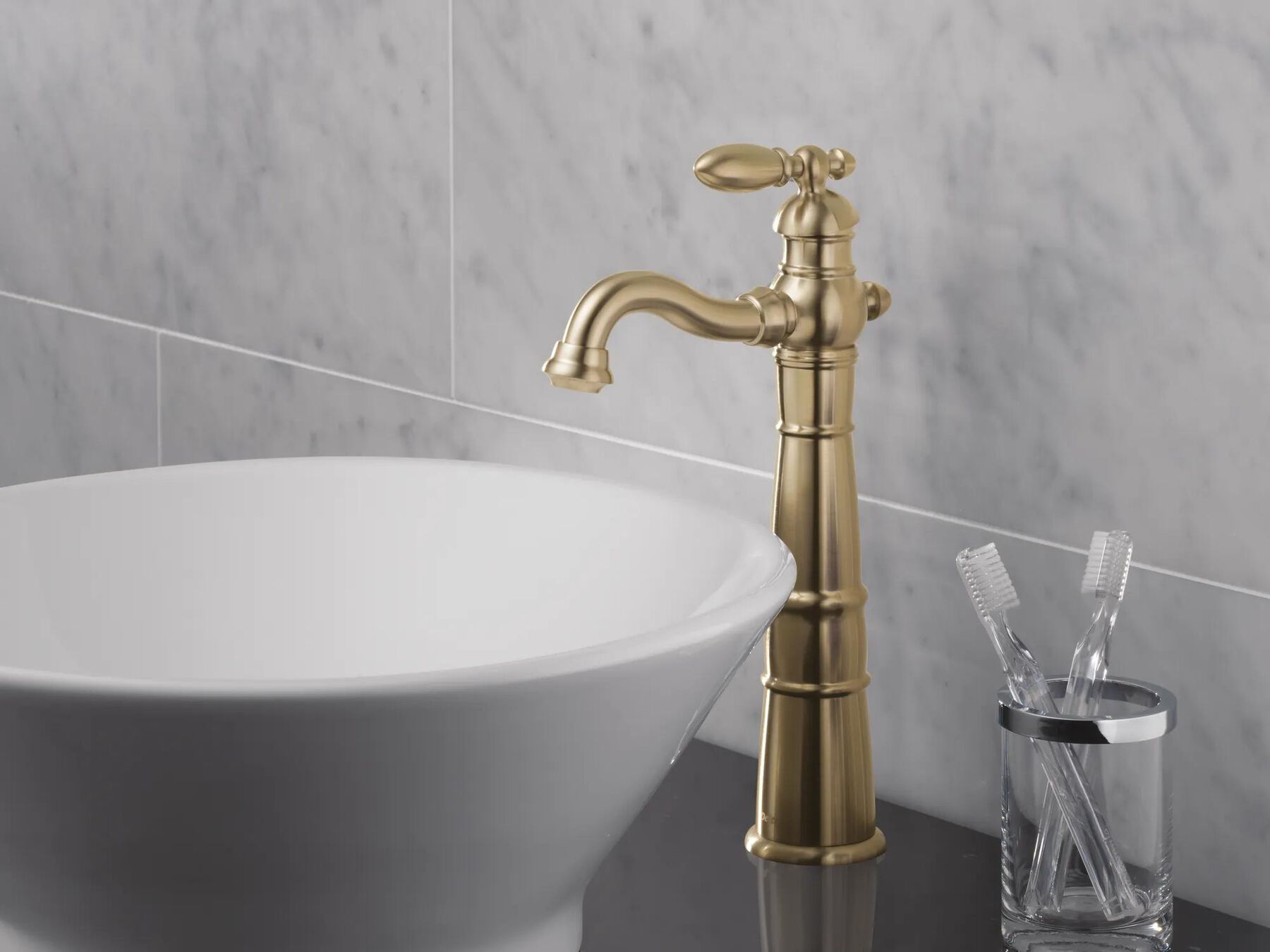 Single Handle Vessel Bathroom Faucet
