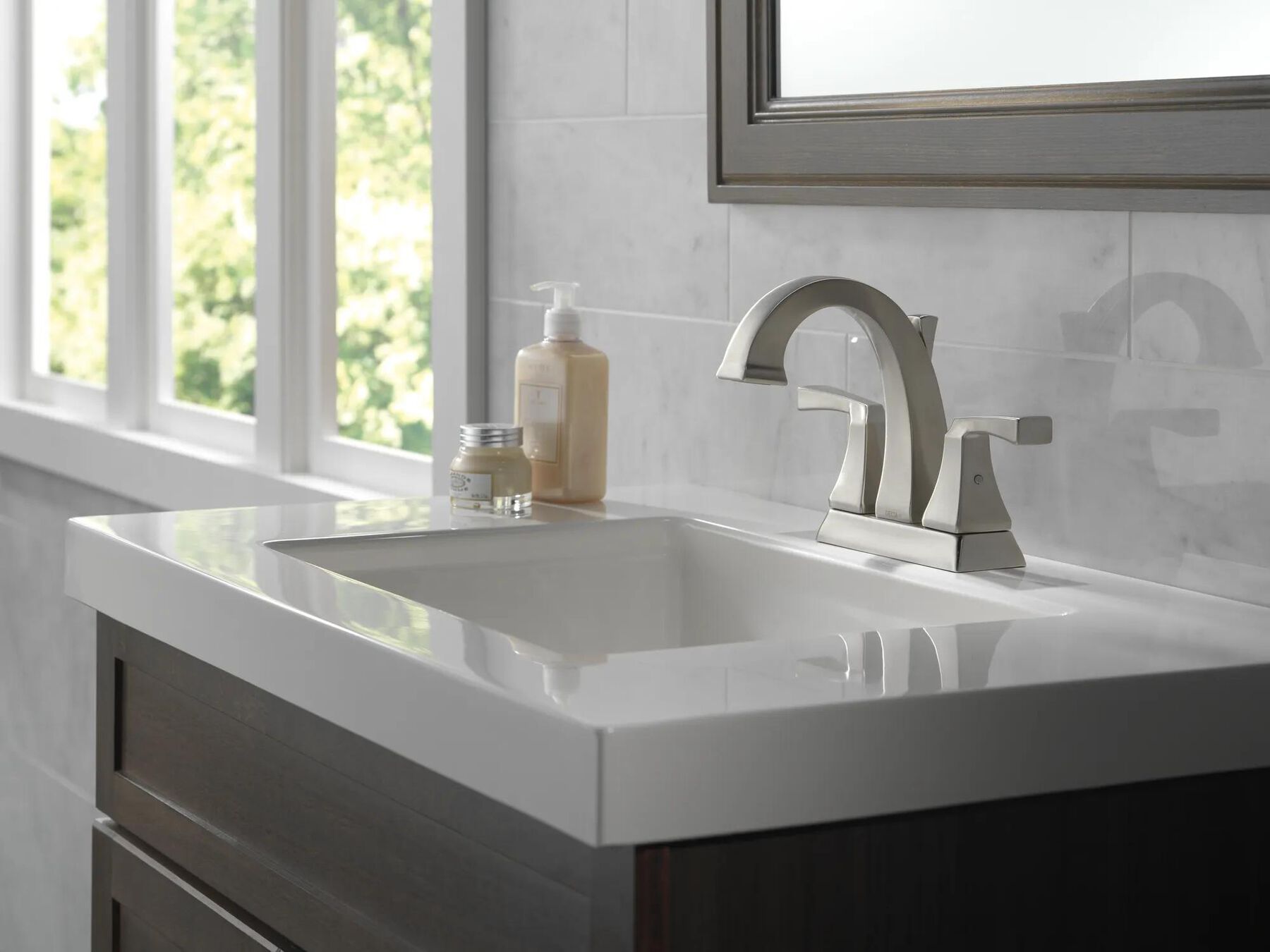 Two Handle Centerset Bathroom Faucet