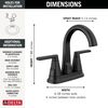 Two Handle Centerset Bathroom Faucet (Recertified)