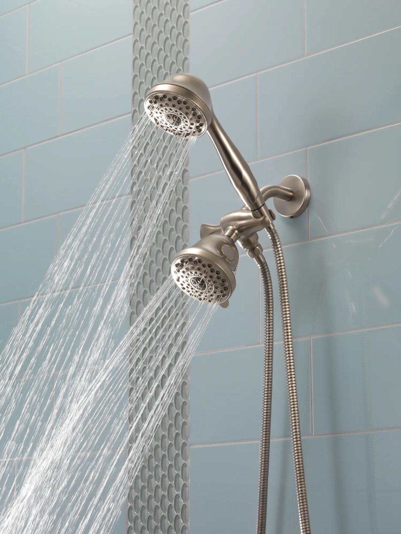 3-Way Shower Arm Diverter with Hand Shower Mount