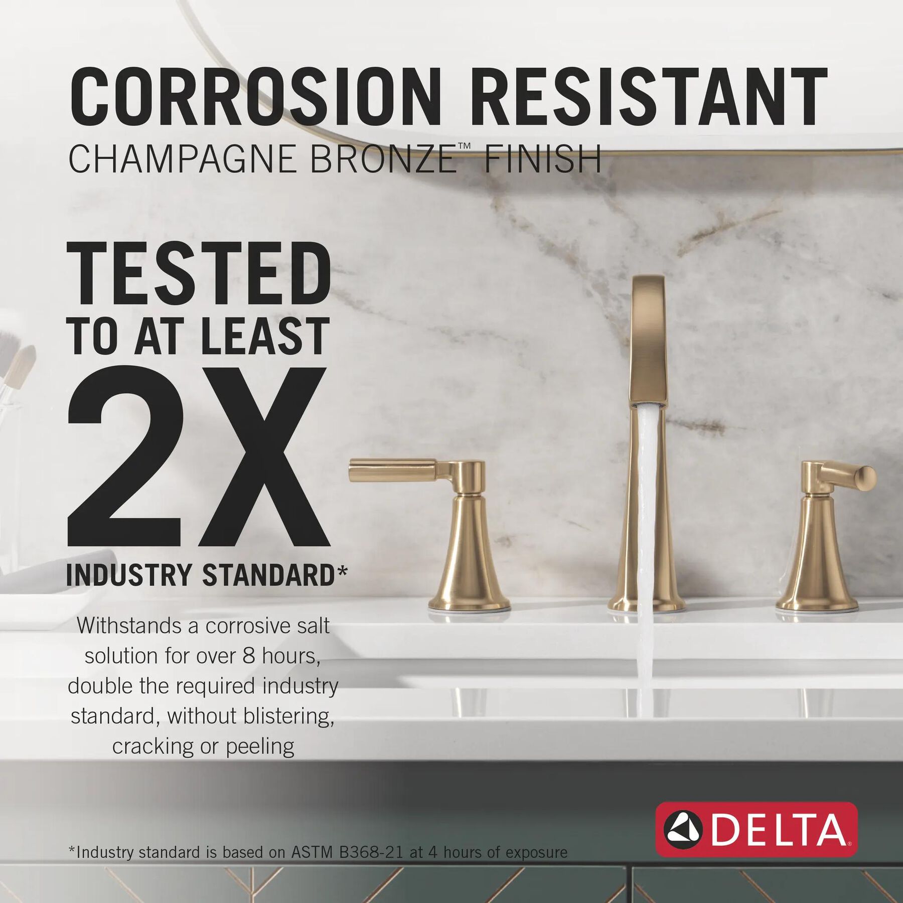 Widespread Lavatory Faucet with 14 Series Tub Shower Trim and Rough Bundle