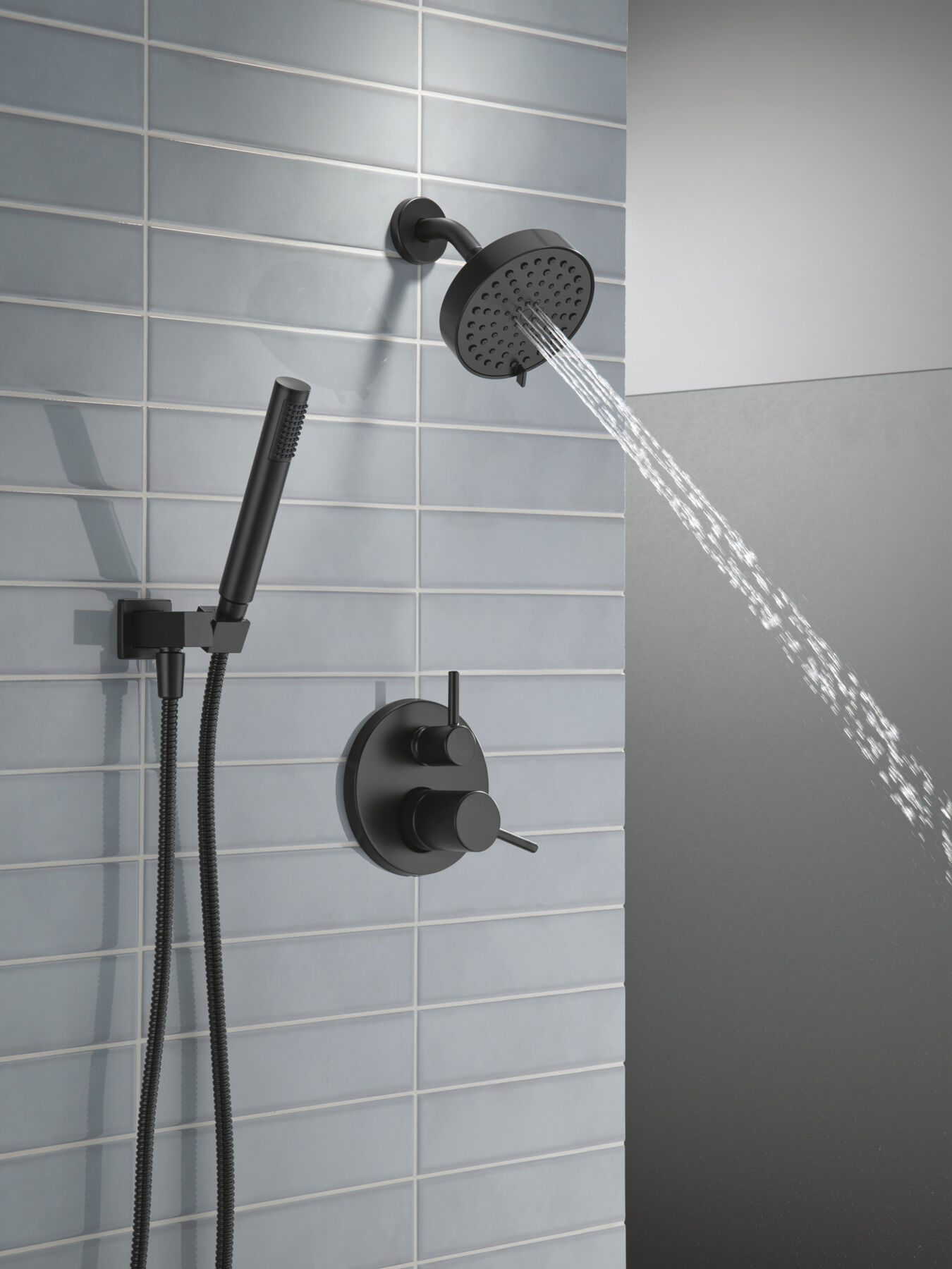 14S Shower Trim w Fixed Head & Hand Shower