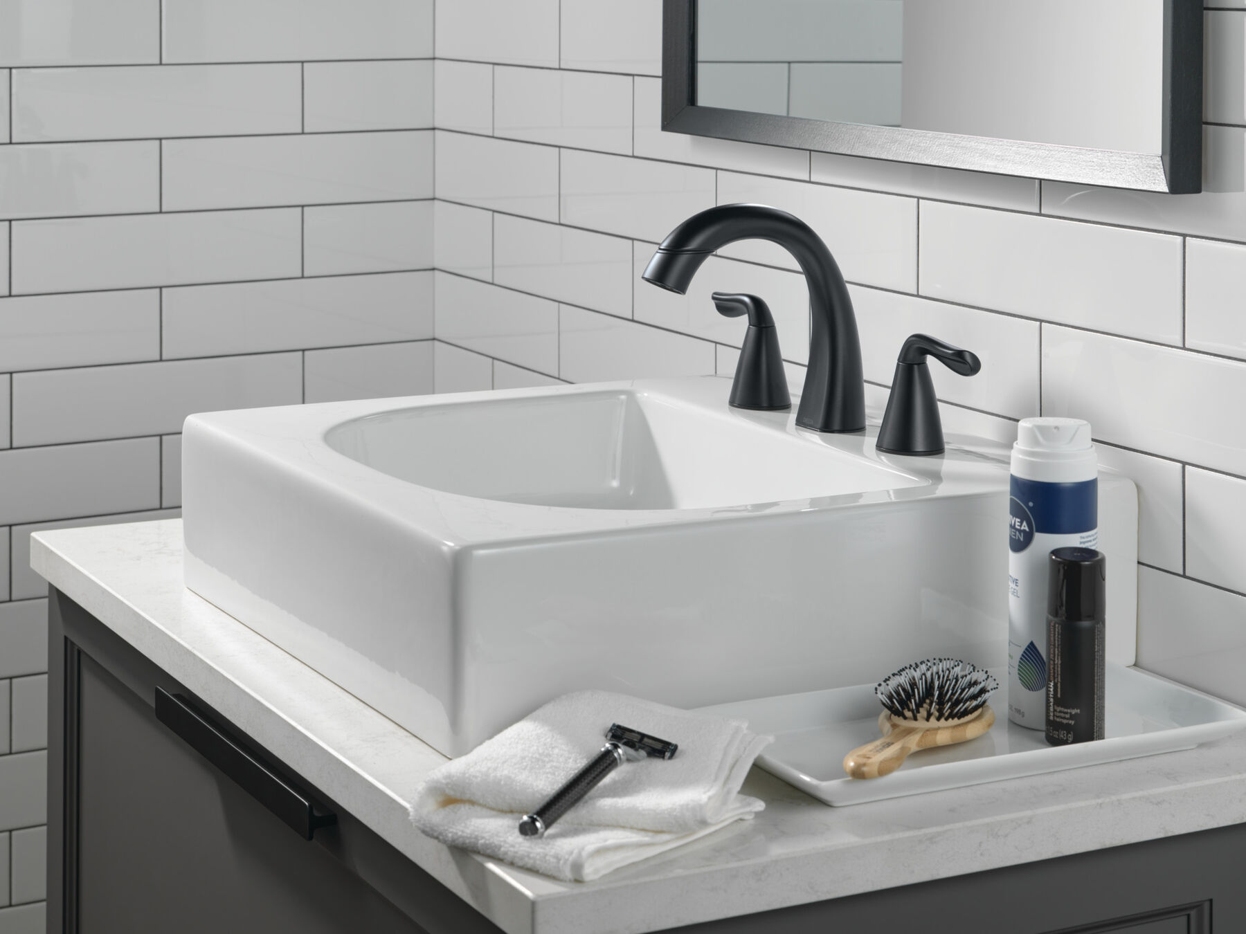 Two Handle Widespread Pull-Down Bathroom Faucet