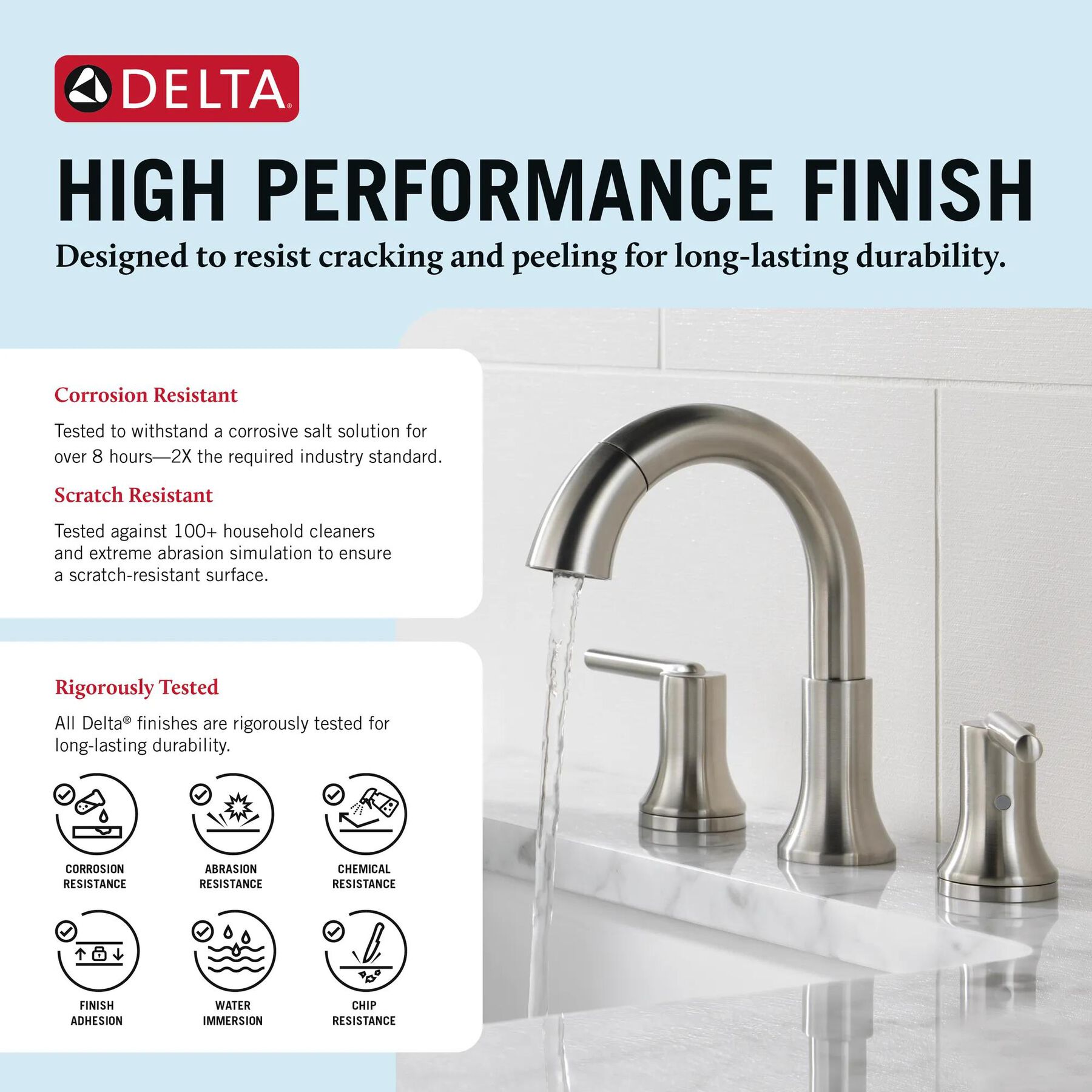 Two Handle Widespread Pull Down Bathroom Faucet