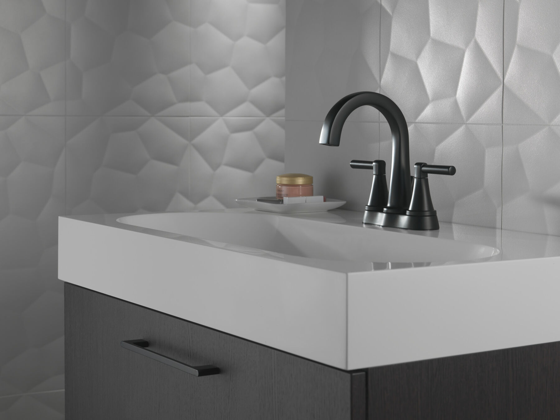 Two Handle Centerset Bathroom Faucet