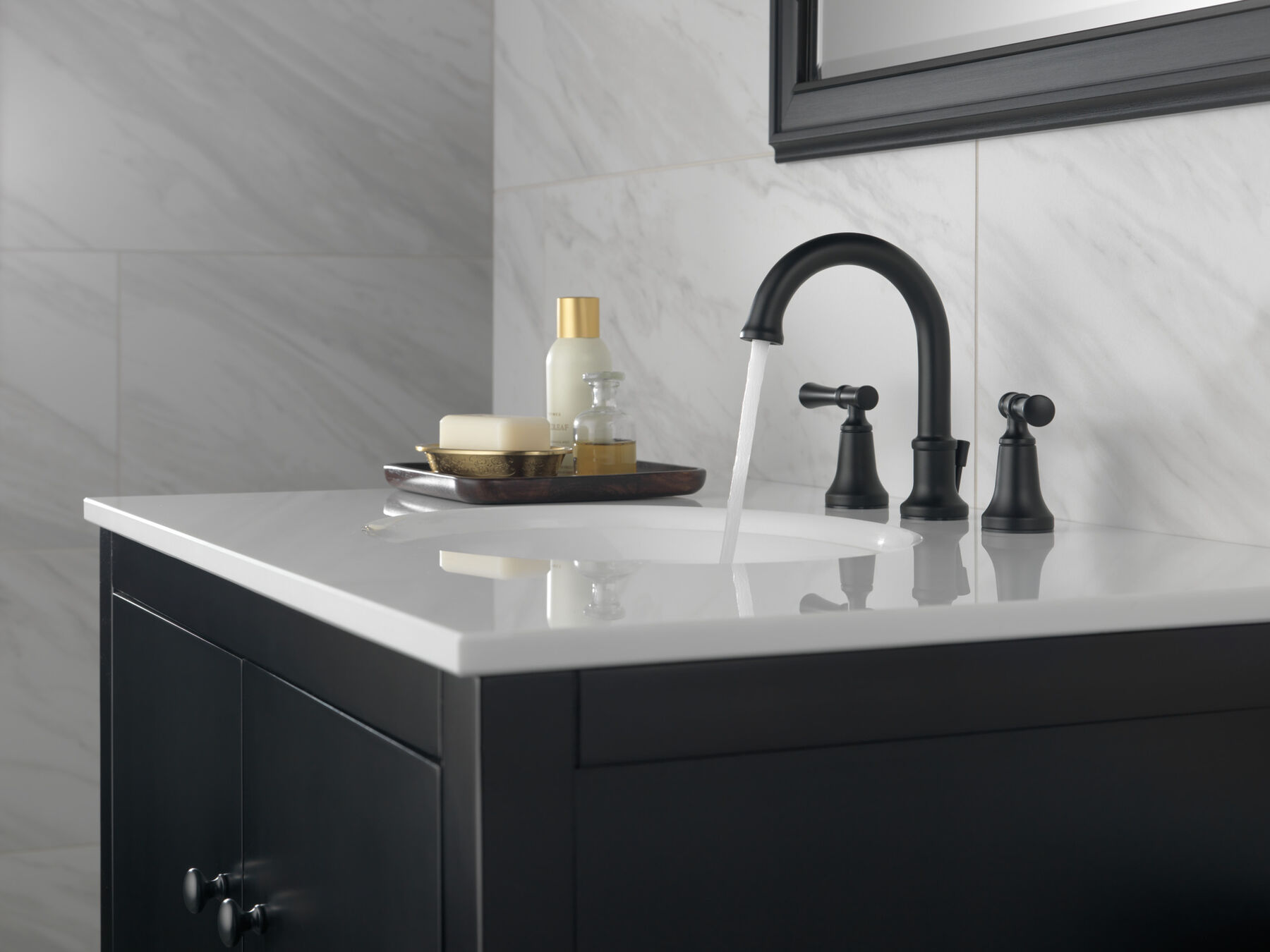 Two Handle Widespread Bathroom Faucet (Recertified)