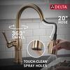 Single Handle Pull-Down Kitchen Faucet with Soap Dispenser and ShieldSpray&reg; Technology