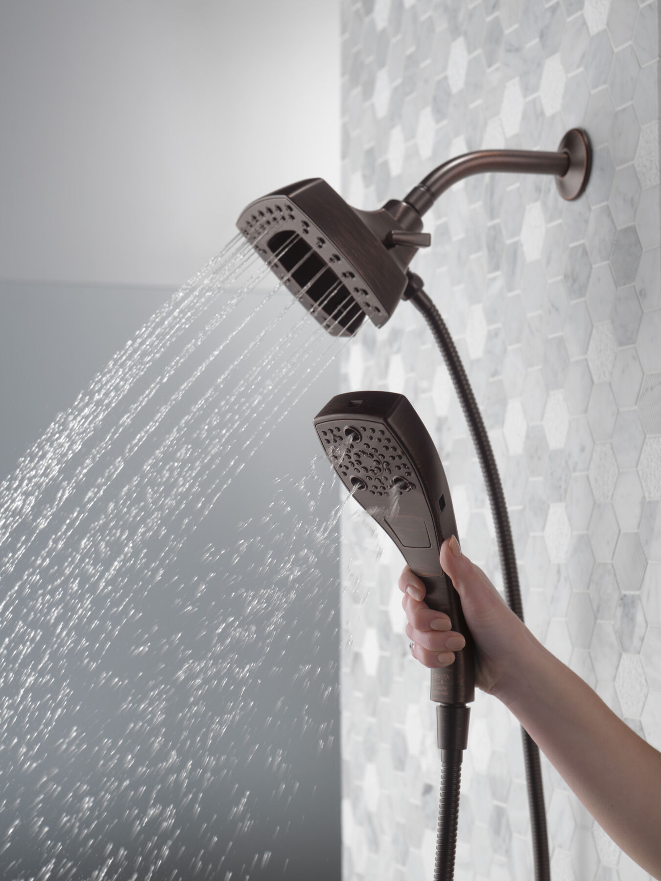 H<sub>2</sub>Okinetic&reg; In2ition&reg; 5-Setting Two-in-One Shower (Recertified)