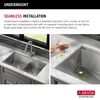 33&rdquo; Workstation Kitchen Sink Undermount&nbsp;16 Gauge&nbsp;Stainless Steel 50/50 Double Bowl with&nbsp;WorkFlow&trade; Ledge and&nbsp;Accessories
