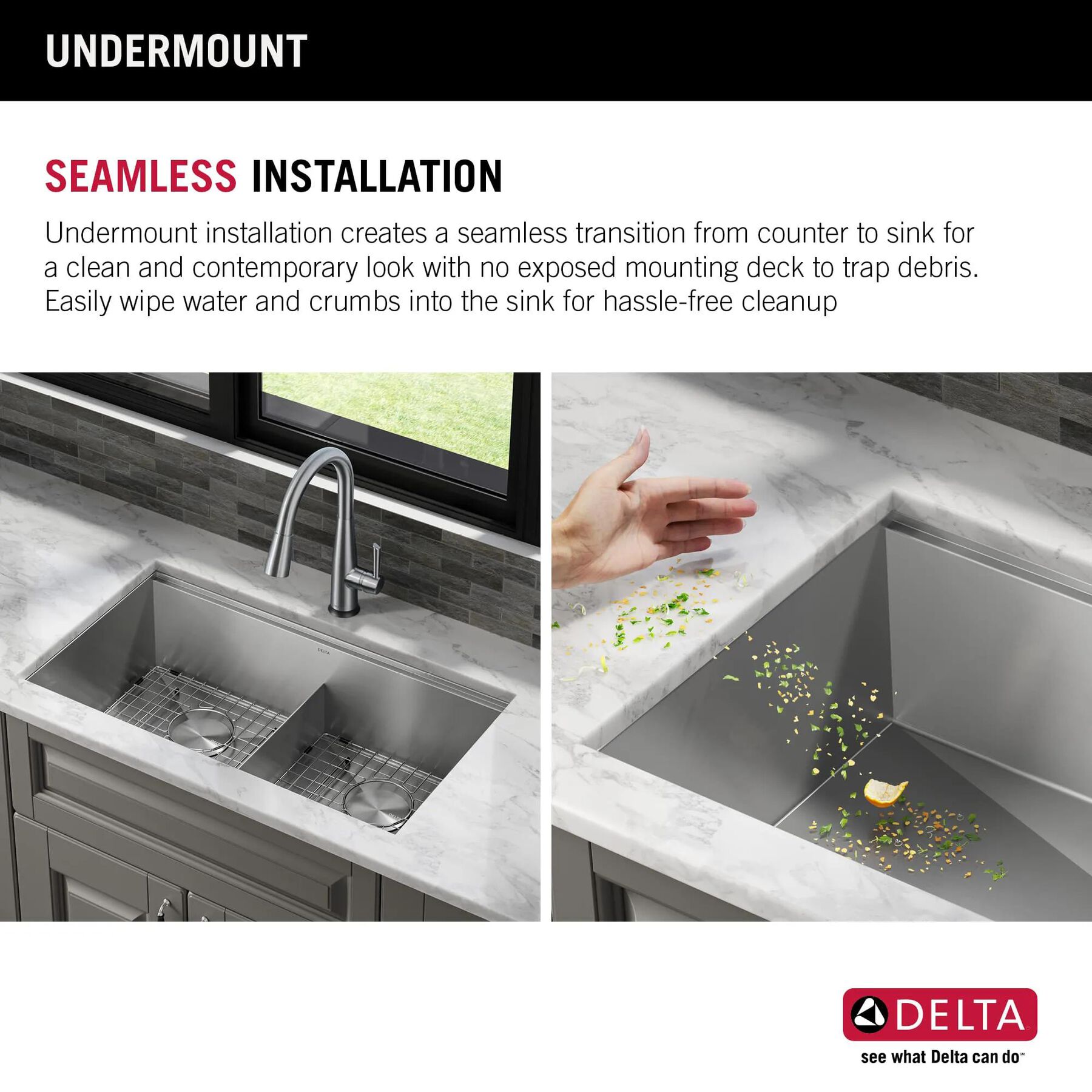 33&rdquo; Workstation Kitchen Sink Undermount&nbsp;16 Gauge&nbsp;Stainless Steel 50/50 Double Bowl with&nbsp;WorkFlow&trade; Ledge and&nbsp;Accessories