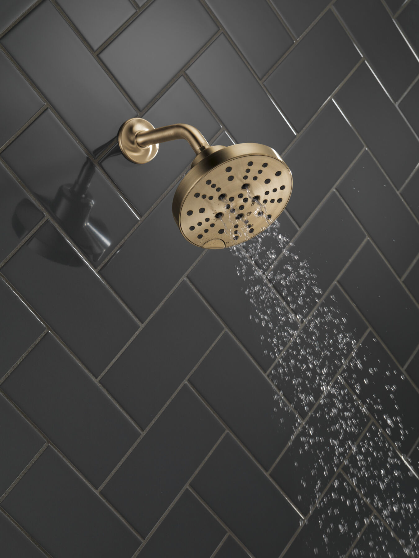 H<sub>2</sub>Okinetic&reg; 5-Setting Contemporary Raincan Shower Head