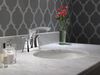 Two Handle Centerset Bathroom Faucet - Metal Pop-Up