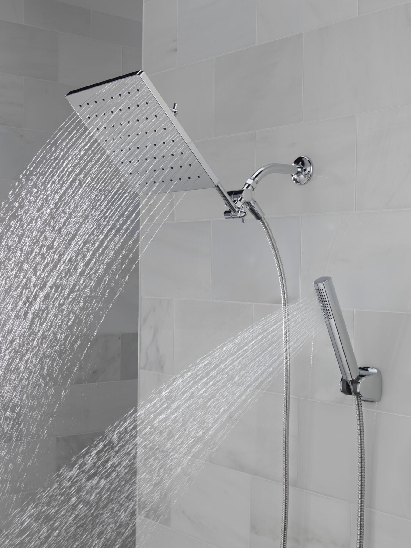 10 inch Raincan Shower Head & Hand Held Combo with Adjustable Extension Arm