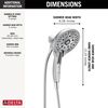 In2ition&reg; H<sub>2</sub>Okinetic&reg; 5-Setting Two-in-One Shower (Recertified)