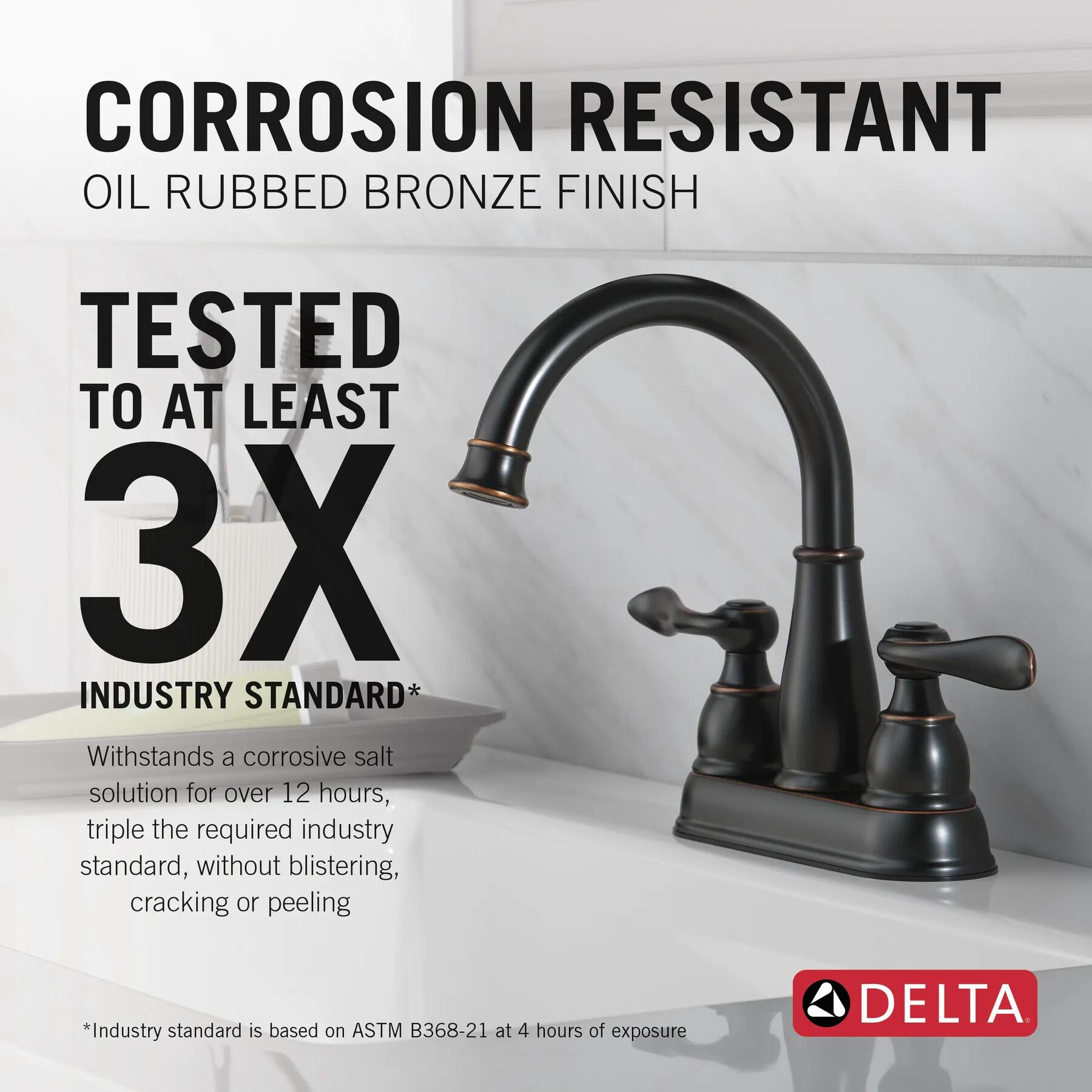 Two Handle Centerset Bathroom Faucet