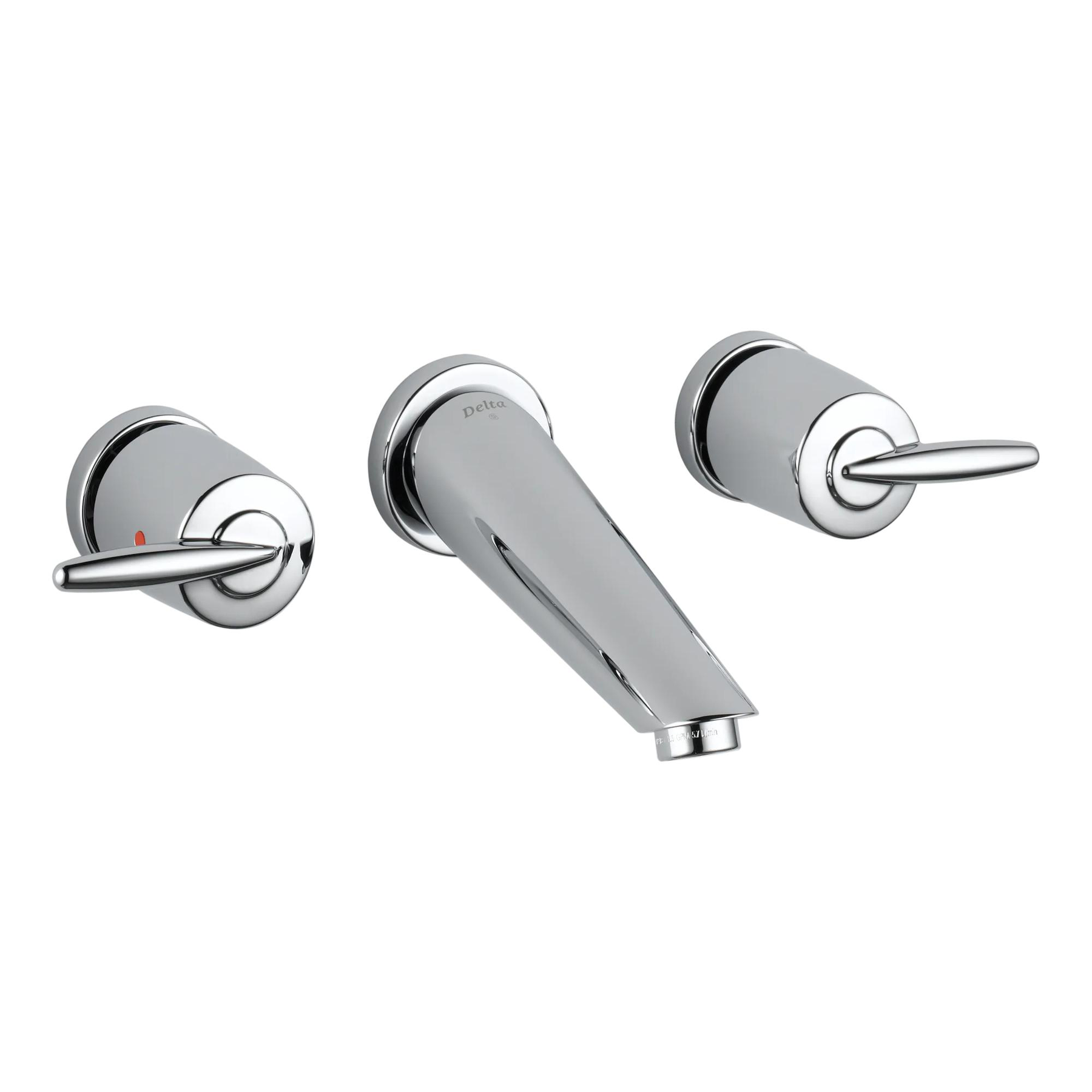 Two Handle Wall-Mount Bathroom Faucet