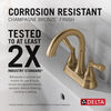 Two Handle Centerset Bathroom Faucet (Recertified)