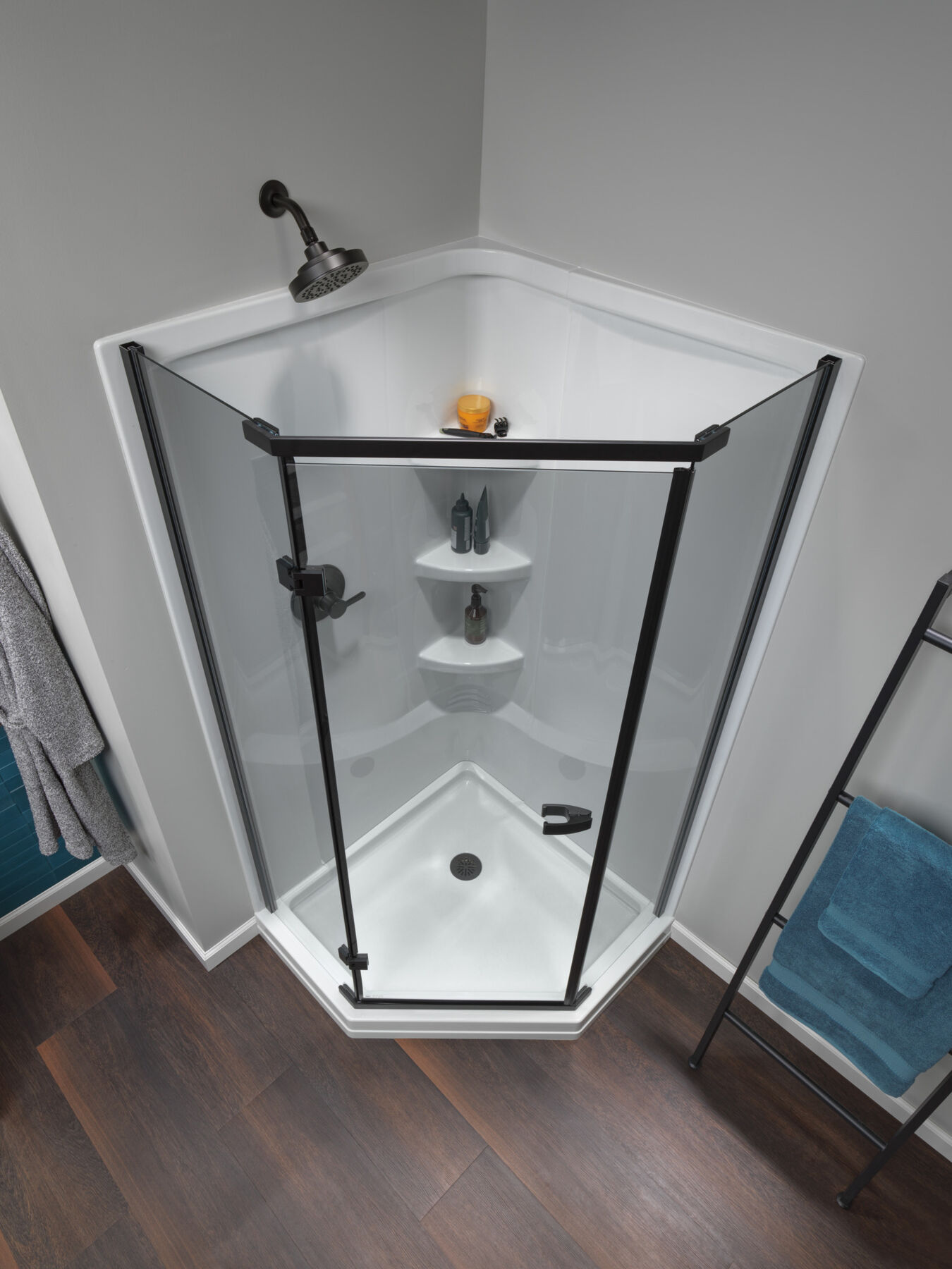 38" Neo Angle Shower Base