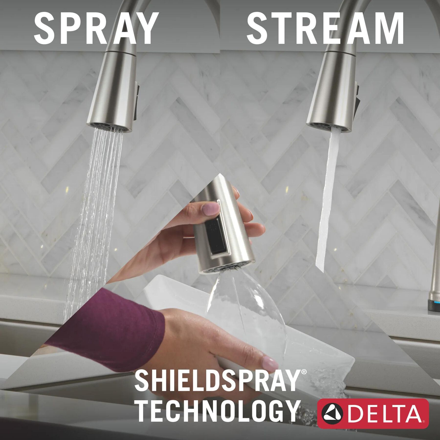 Touch2O&reg; Pull-Down Kitchen w/Soap (Recertified)