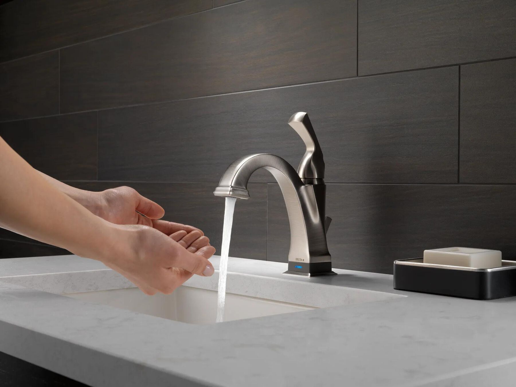 Single Handle Bathroom Faucet with Touch<sub>2</sub>O.xt&reg; Technology